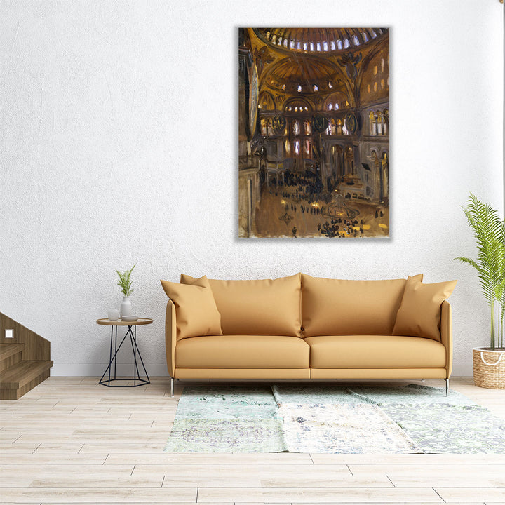 Interior of the Hagia Sophia - Canvas Print Wall Art