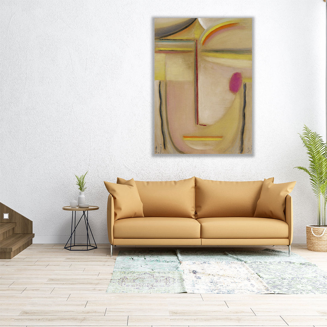 Abstract Head, Gold and Pink, 1931 - Canvas Print Wall Art