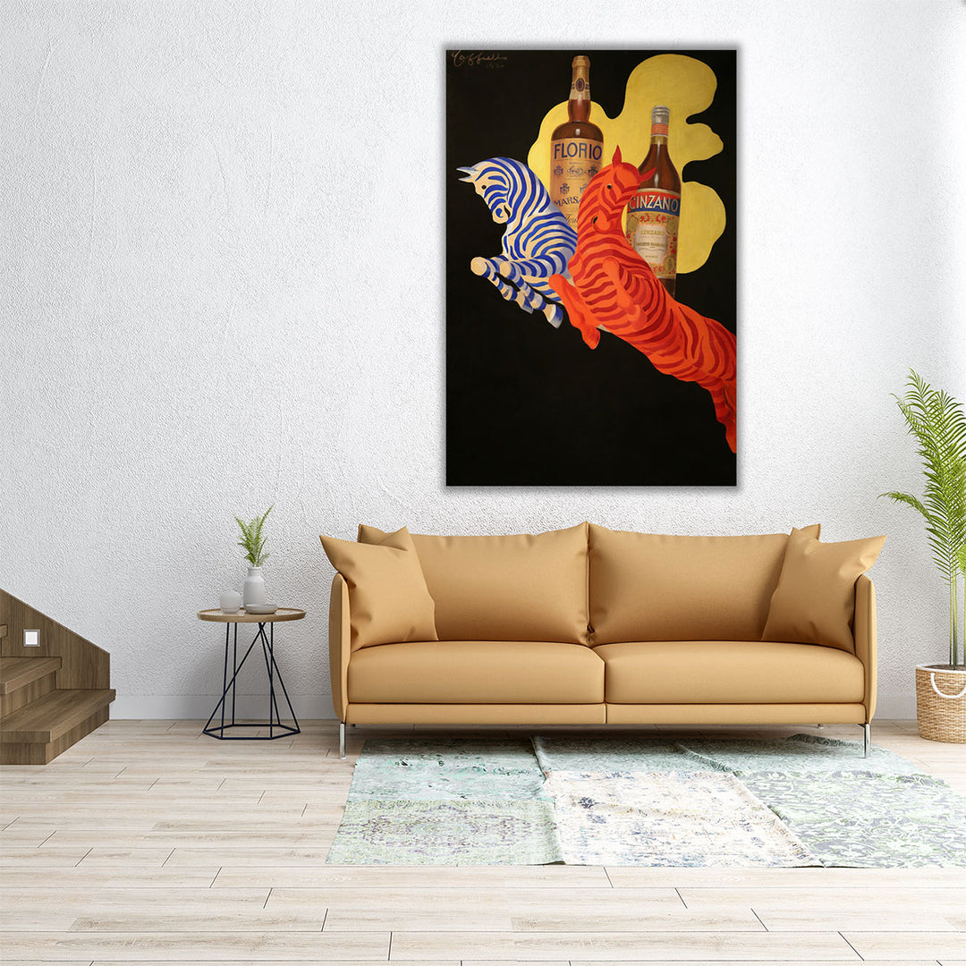 Poster Per Florio Cinzano, 1930 - Canvas Print Wall Art