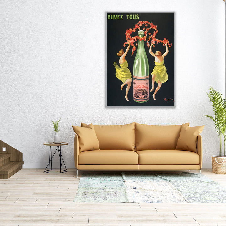 Drink all Evian Cachat, 1912 - Canvas Print Wall Art