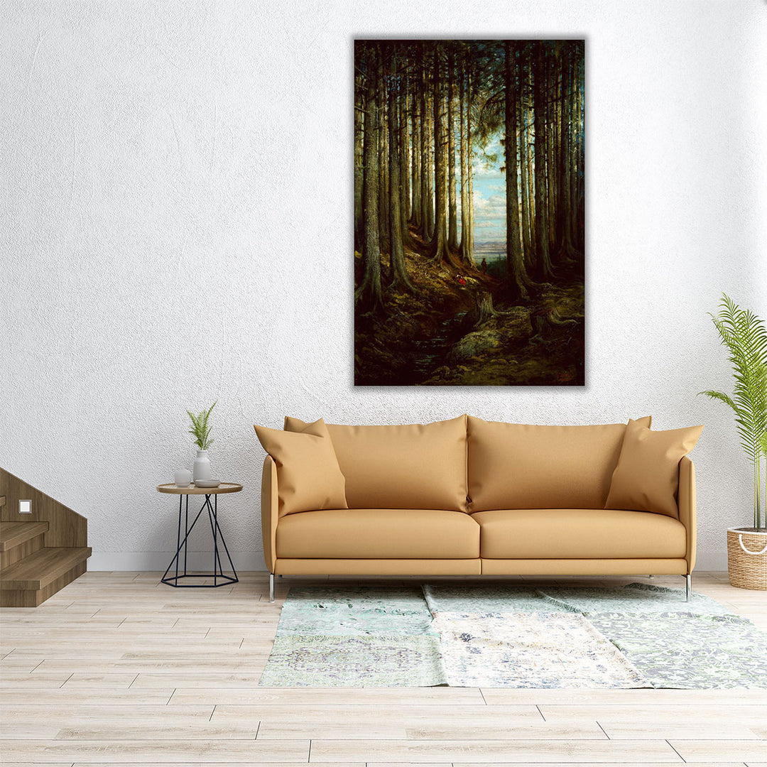 Alpine Scene - Canvas Print Wall Art