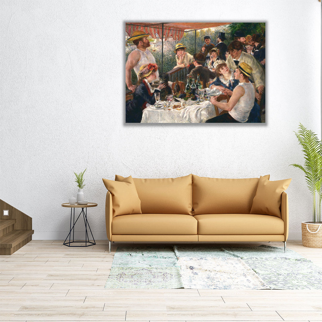 Luncheon of the Boating Party - Canvas Print Wall Art