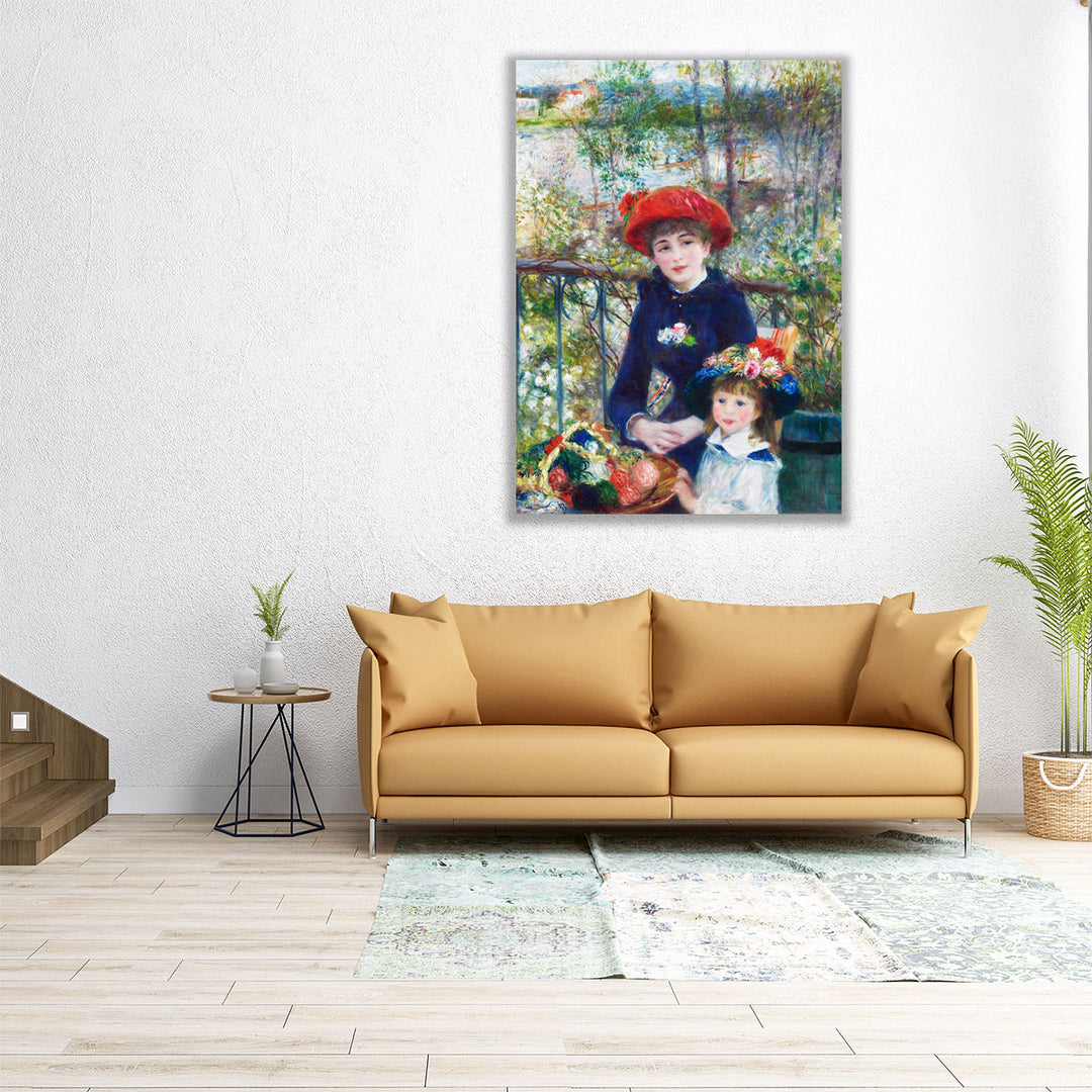 Two Sisters, On the Terrace, 1881 - Canvas Print Wall Art