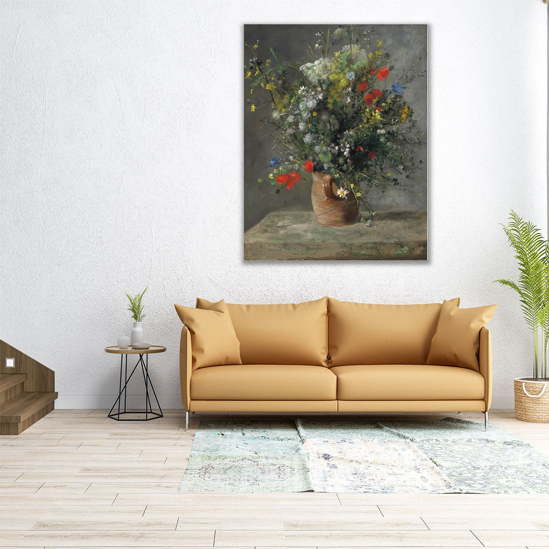 Flowers in a Vase, 1866 - Canvas Print Wall Art