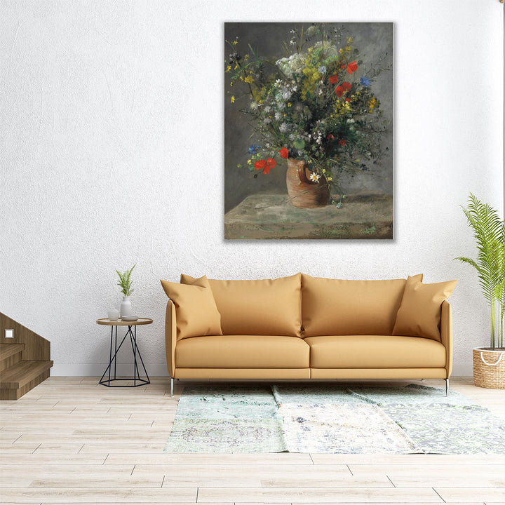 Flowers in a Vase, 1866 - Canvas Print Wall Art