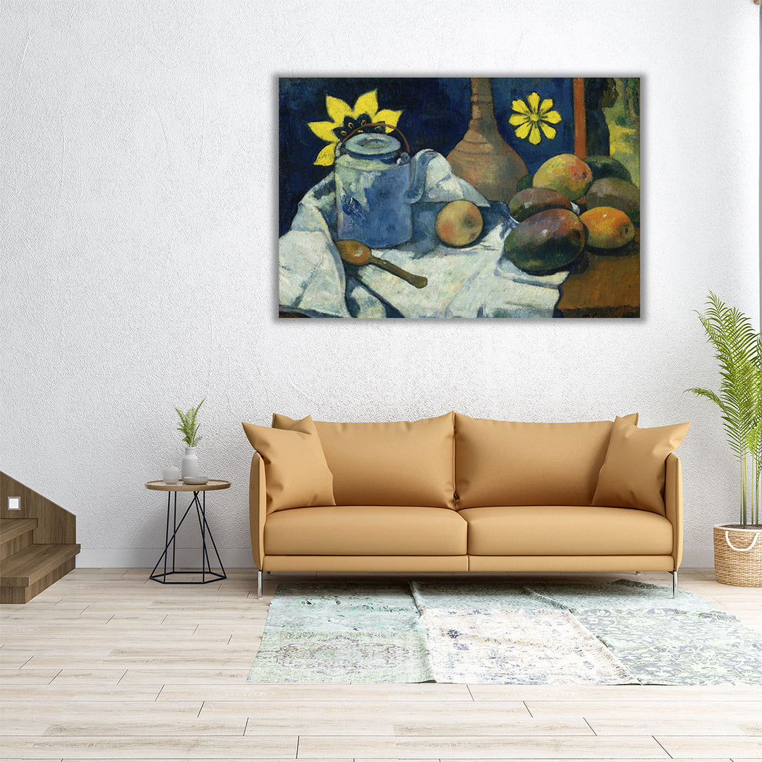 Still Life with Teapot and Fruit, 1896 - Canvas Print Wall Art