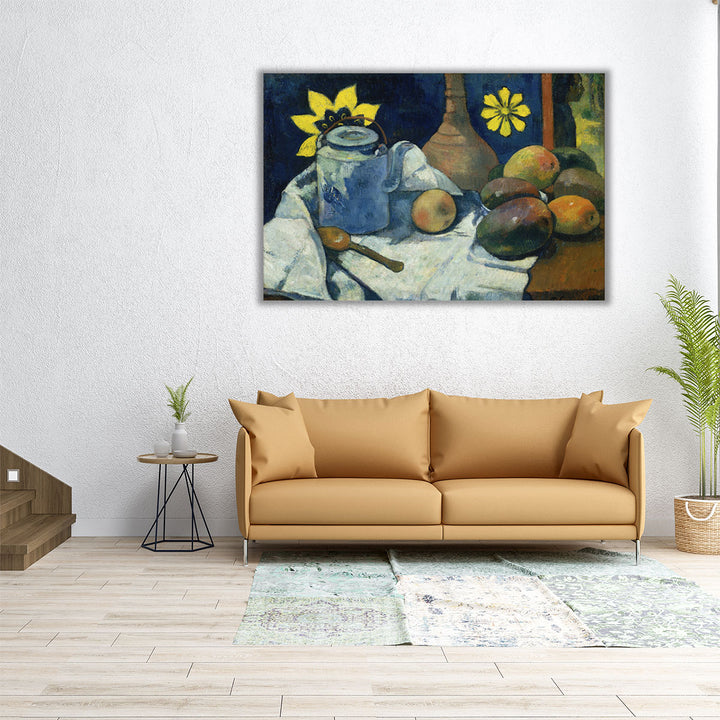 Still Life with Teapot and Fruit, 1896 - Canvas Print Wall Art