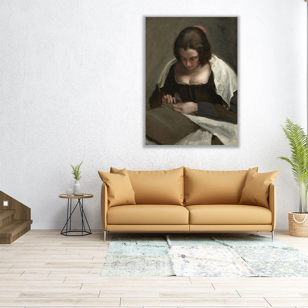 The Needlewoman - Canvas Print Wall Art