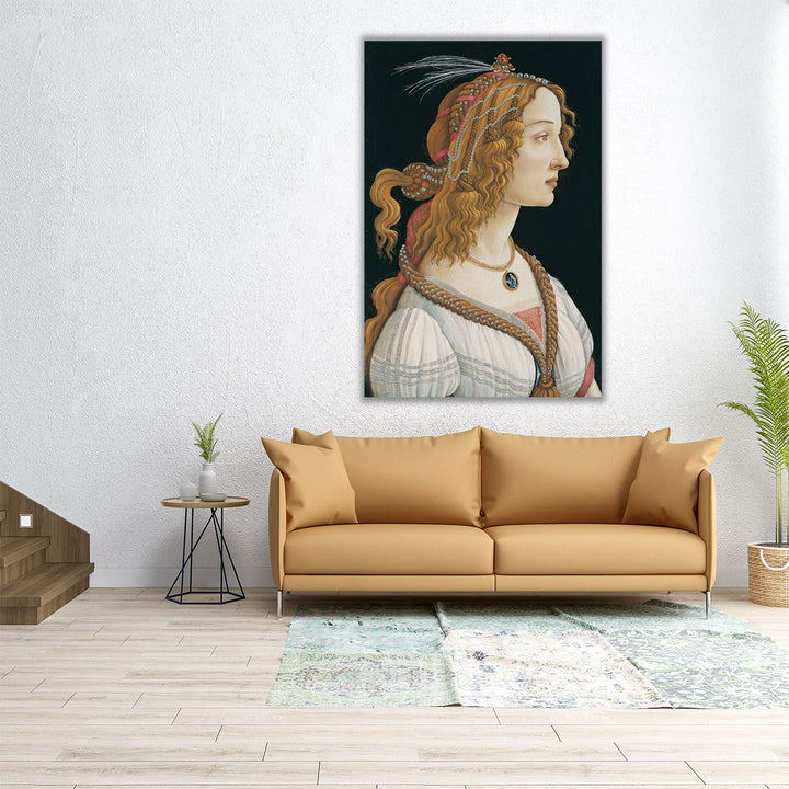 Portrait of a Lady - Canvas Print Wall Art