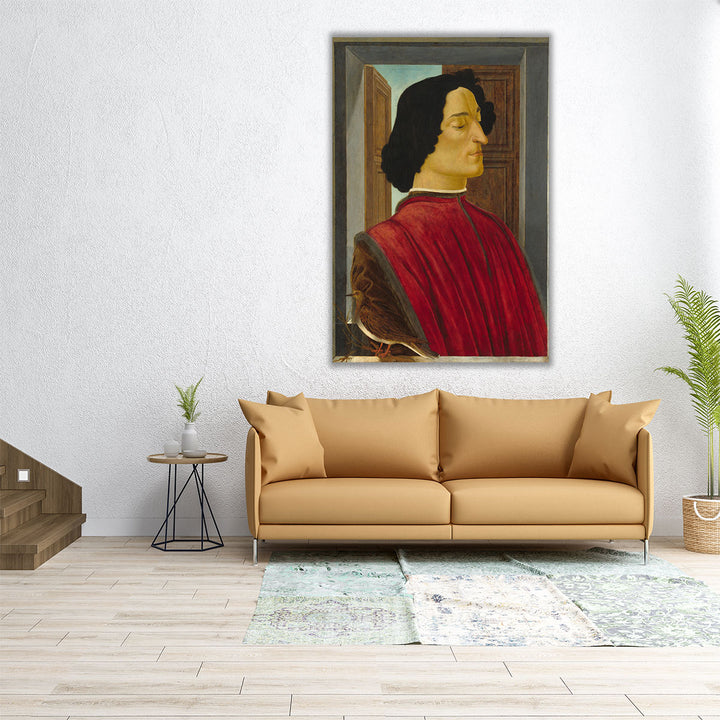 Portrait of Giuliano de' Medici - Canvas Print Wall Art
