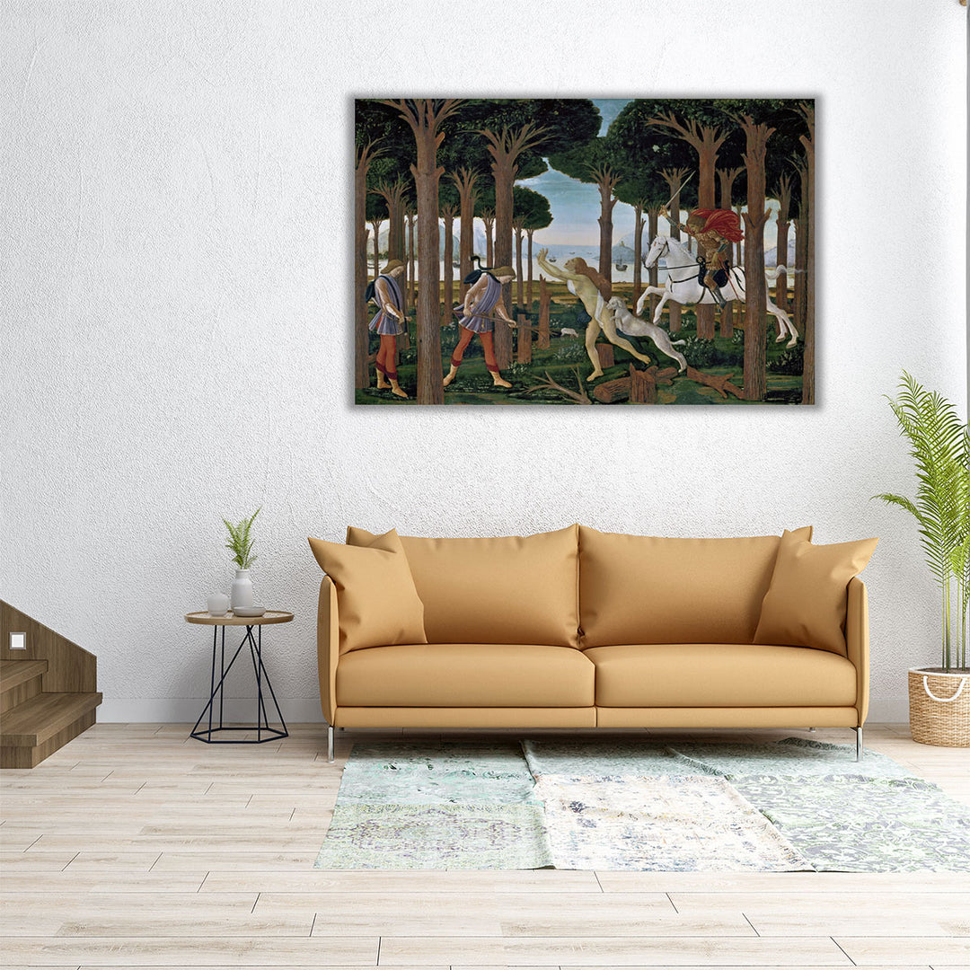 The Story of Nastagio Degli Onesti - Canvas Print Wall Art