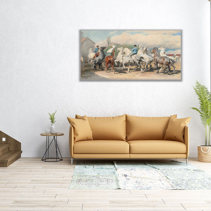 Return from the Horse Fair, 1873 - Canvas Print Wall Art