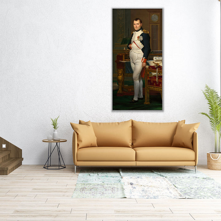 The Emperor Napoleon in His Study at the Tuileries - Canvas Print Wall Art