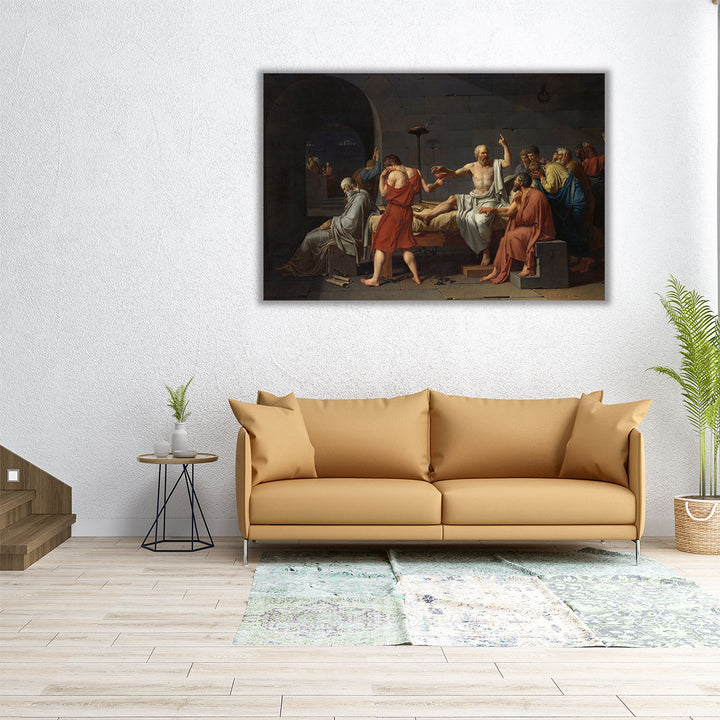 The Death of Socrates, 1787 - Canvas Print Wall Art