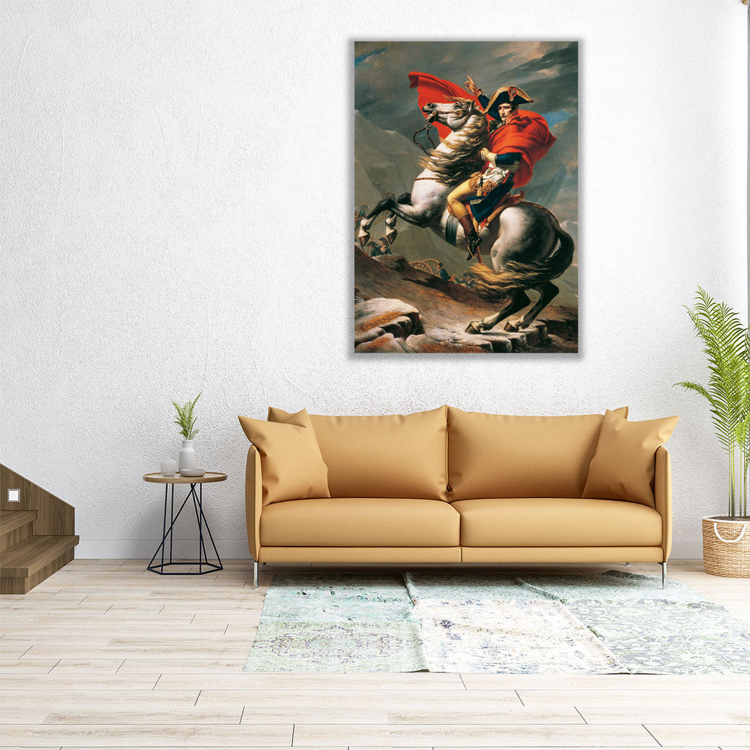 Napoleon Crossing the Alps - Canvas Print Wall Art