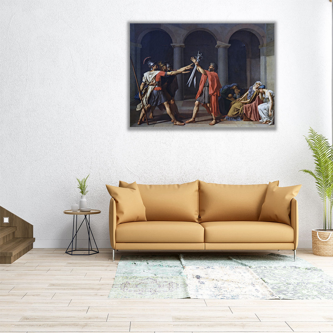 Oath Of The Horatii - Canvas Print Wall Art