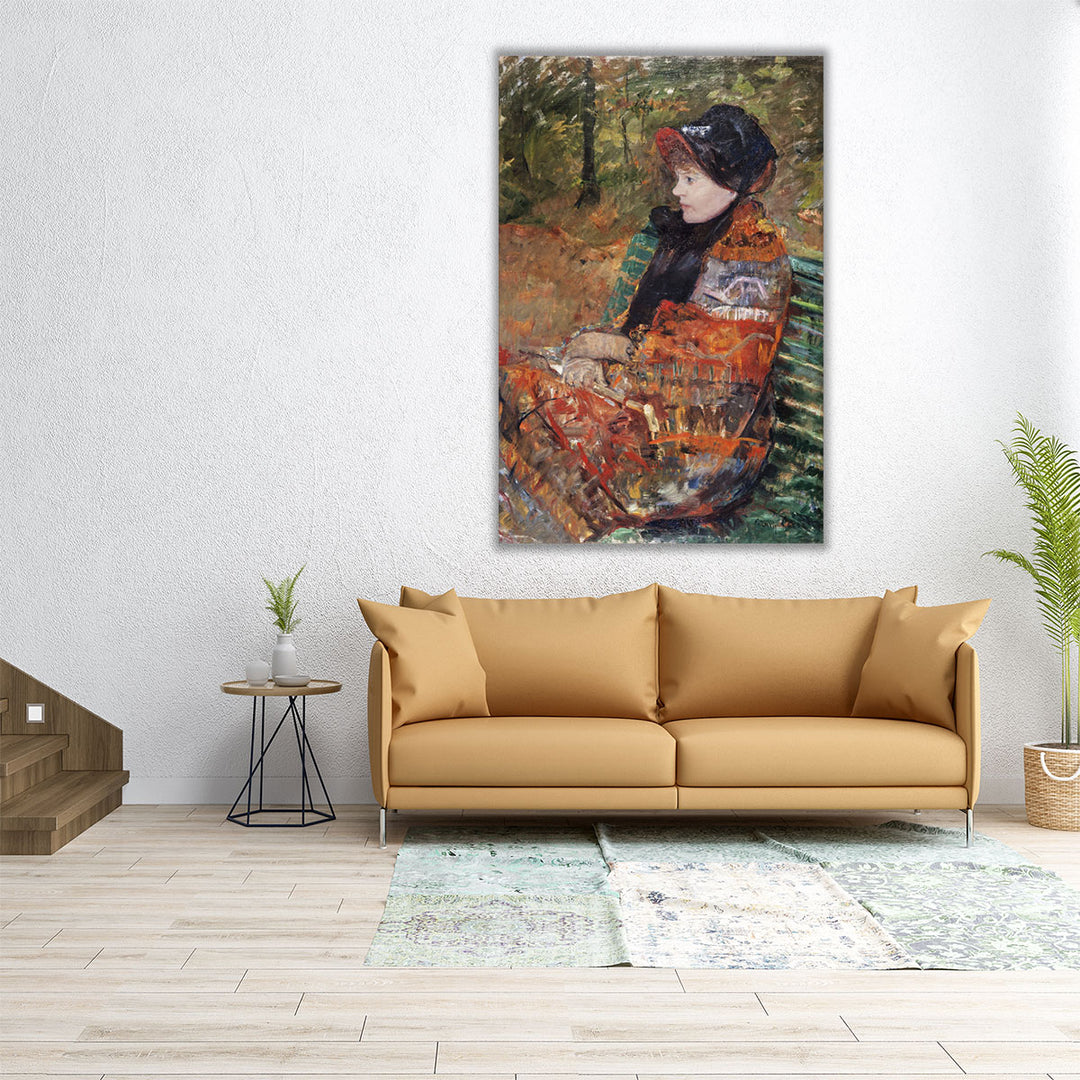 Autumn, Portrait of Lydia Cassatt, 1880 - Canvas Print Wall Art