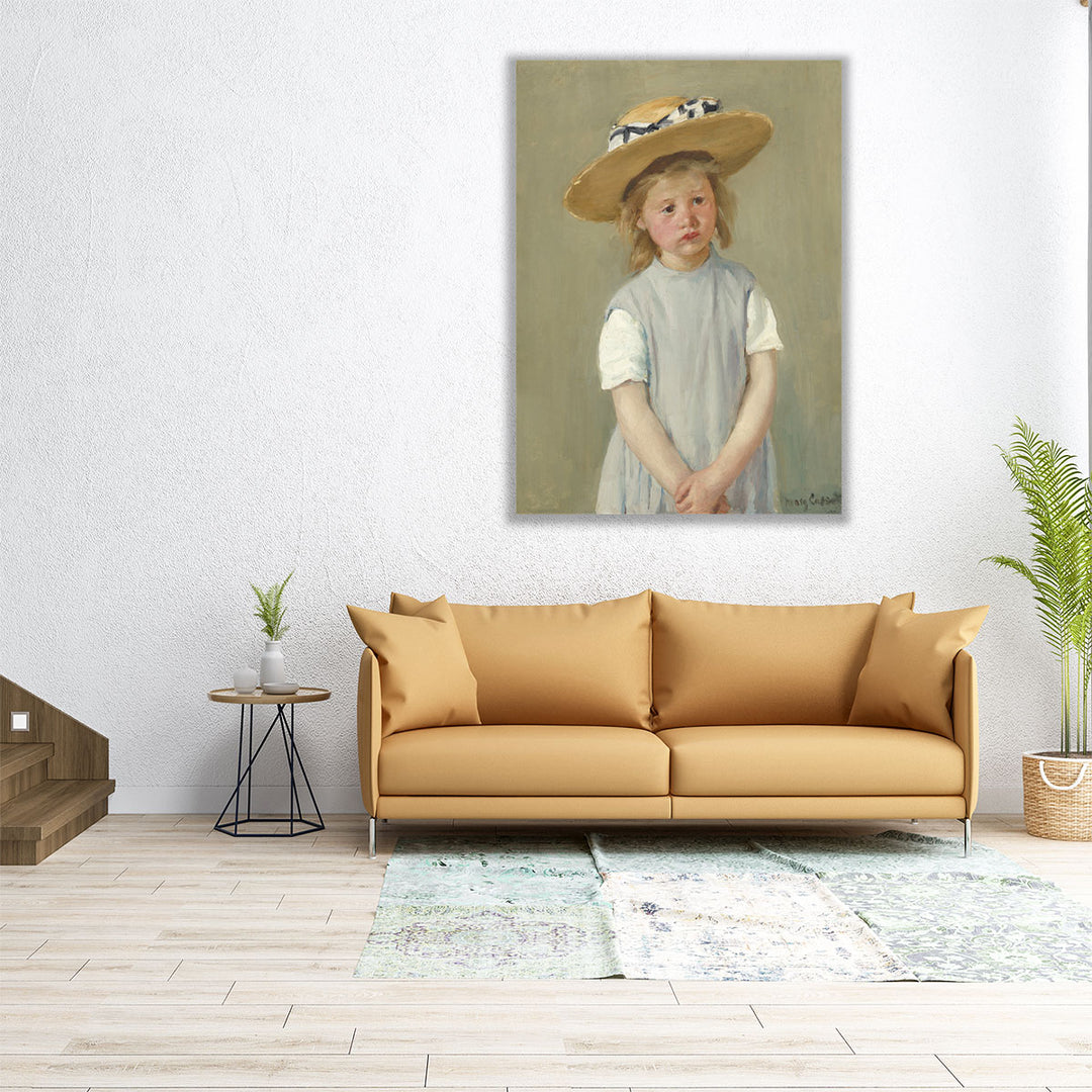 Child in a Straw Hat, 1886 - Canvas Print Wall Art