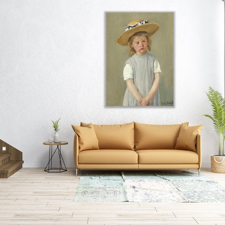 Child in a Straw Hat, 1886 - Canvas Print Wall Art