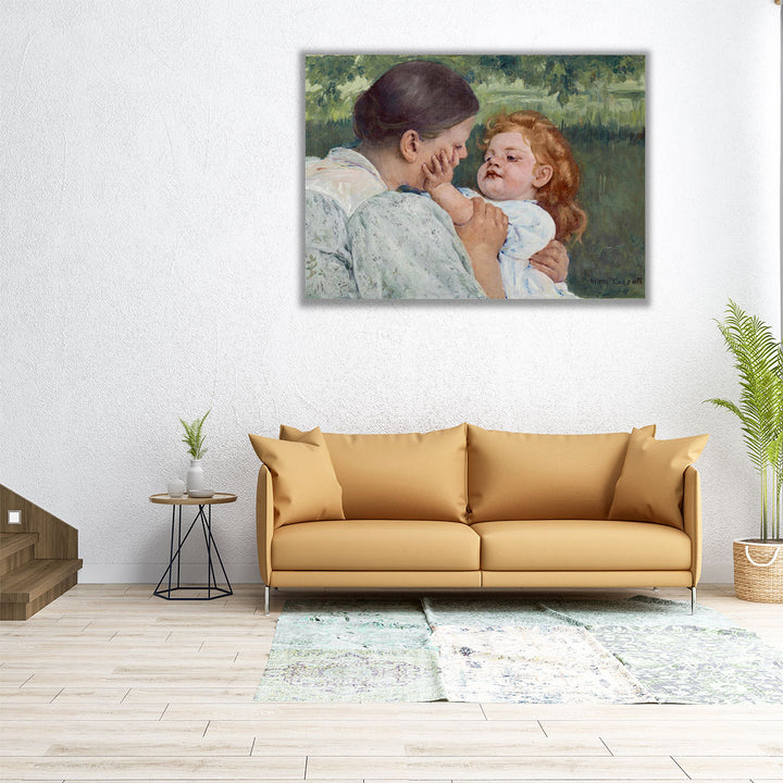 Maternal Caress - Canvas Print Wall Art
