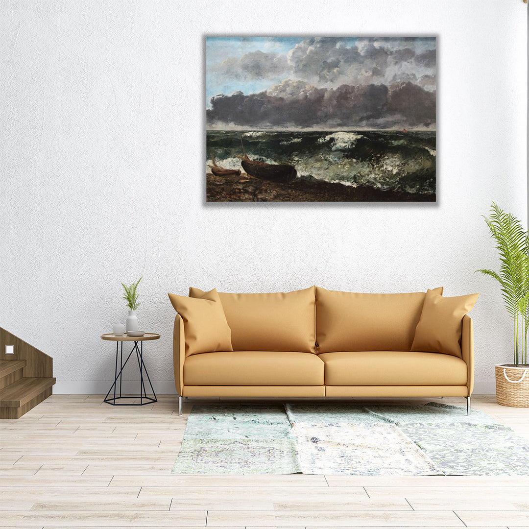 La Mer orageuse - Canvas Print Wall Art