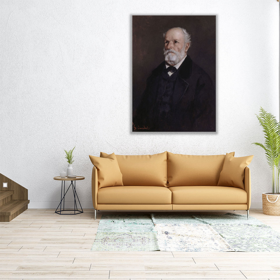 Portrait of Regis Courbet - Canvas Print Wall Art