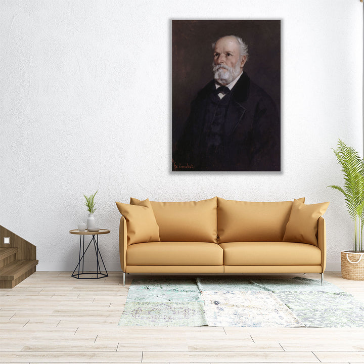 Portrait of Regis Courbet - Canvas Print Wall Art