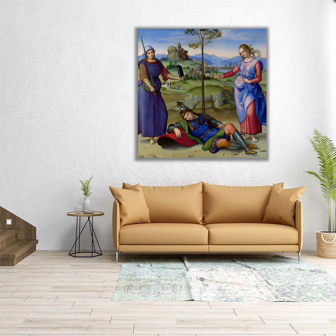 Vision of a Knight - Canvas Print Wall Art
