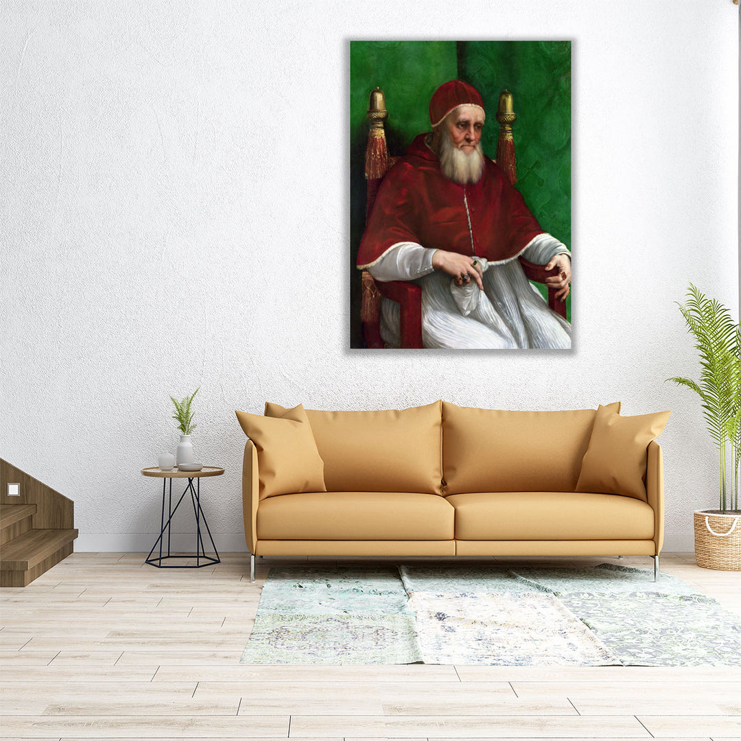 Portrait of Pope Julius II - Canvas Print Wall Art