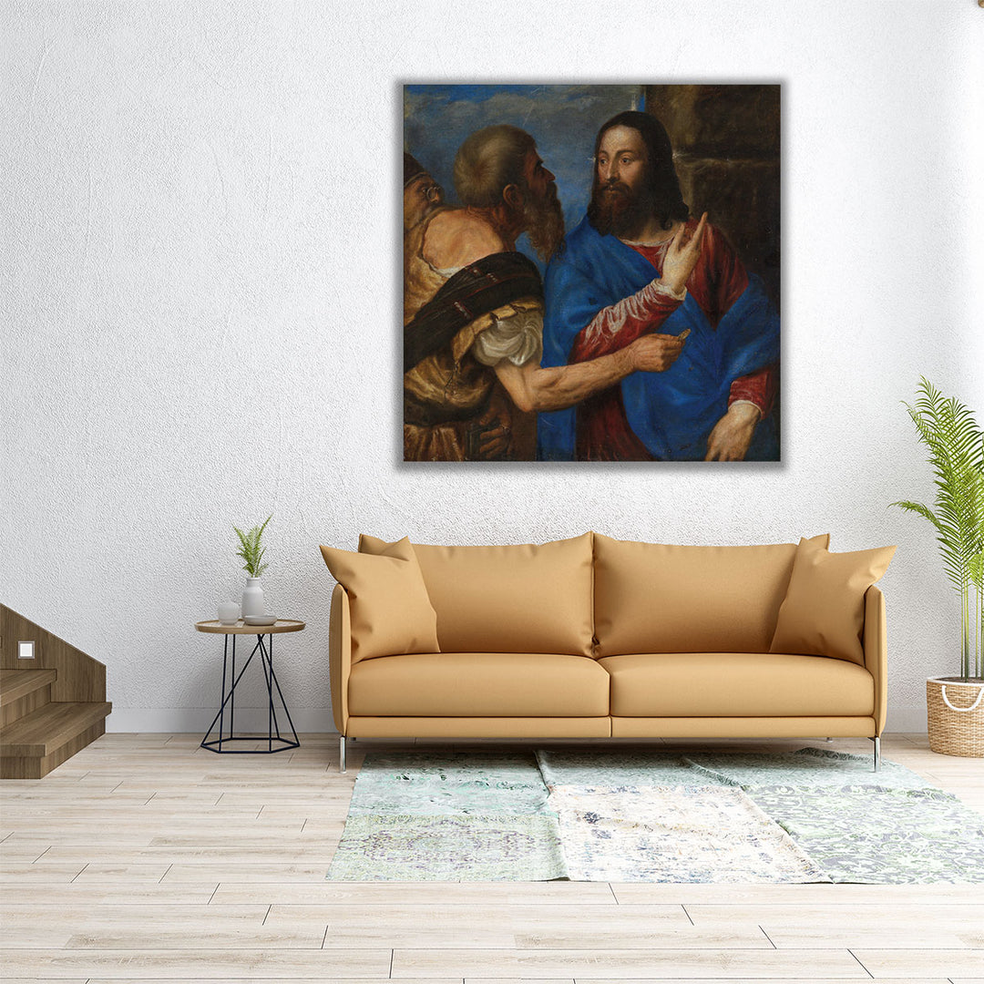 The Tribute Money - Canvas Print Wall Art