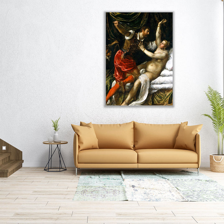 Tarquin and Lucretia - Canvas Print Wall Art