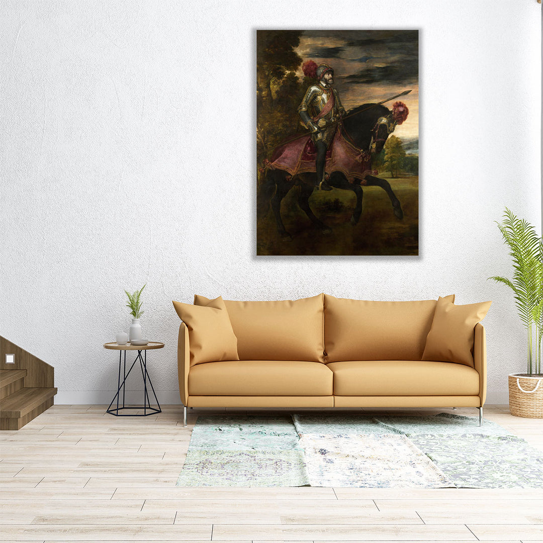 Equestrian Portrait of Charles V, 1548 - Canvas Print Wall Art