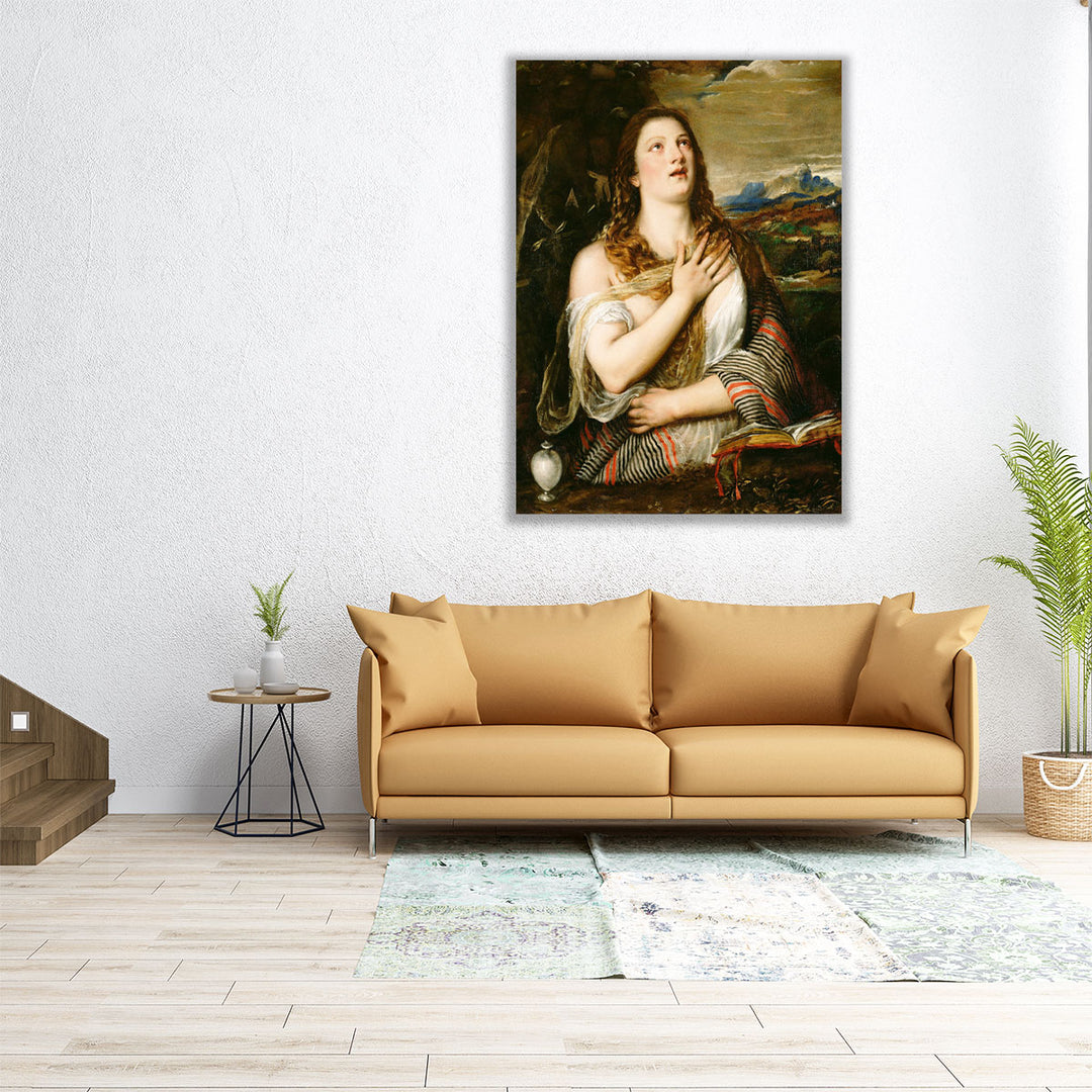 Penitent Magdalene - Canvas Print Wall Art