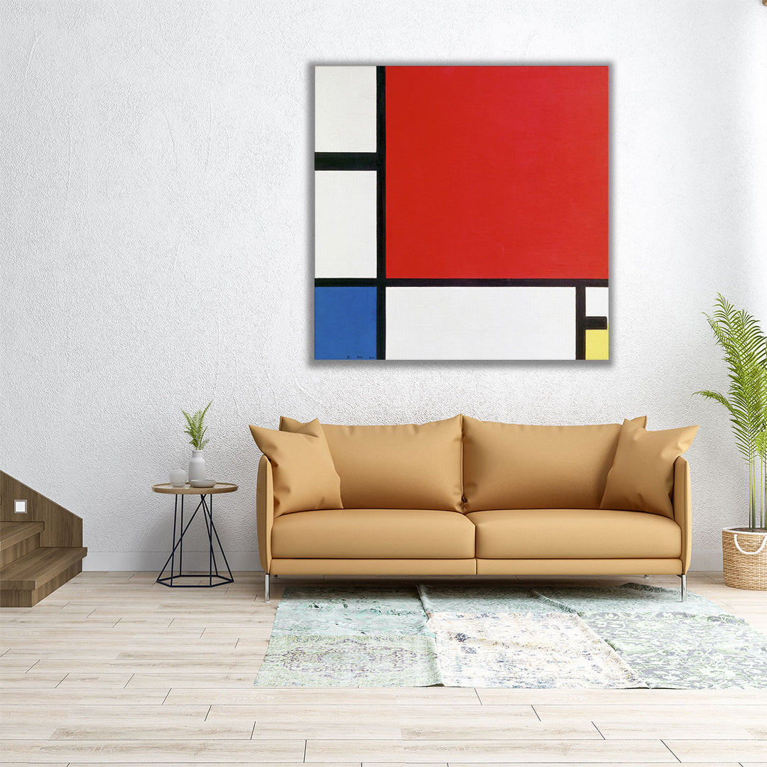 Composition with Red, Blue, and Yellow, 1930 - Canvas Print Wall Art