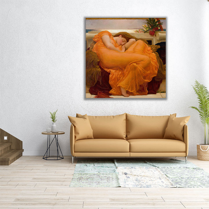 Flaming June, 1895 - Canvas Print Wall Art