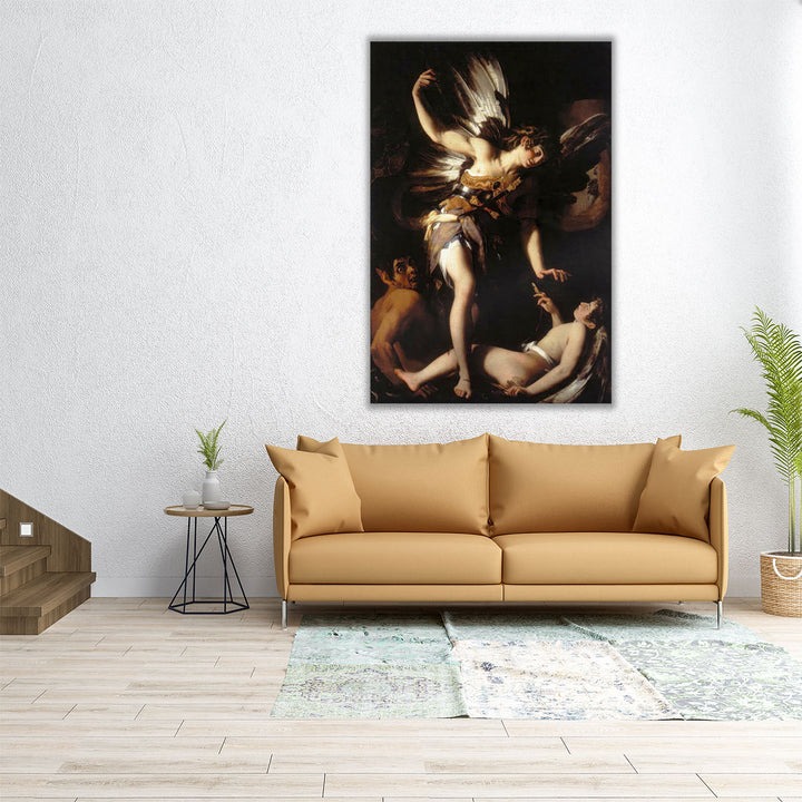 Divine Love Conquering Earthly Love - Canvas Print Wall Art