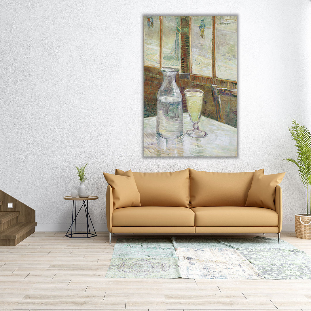 Cafe table with Absinth 1887 - Canvas Print Wall Art