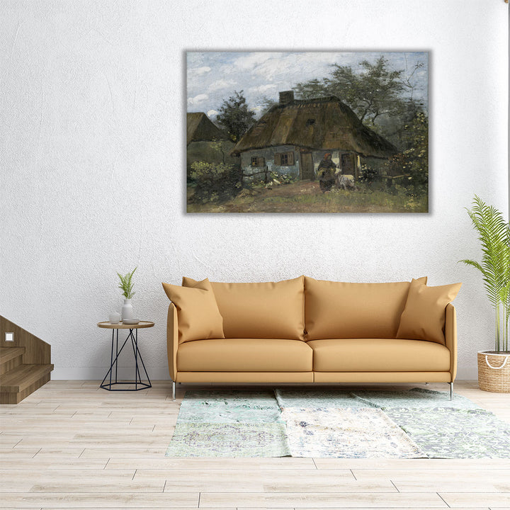 Farmhouse in Nuenen, 1885 - Canvas Print Wall Art