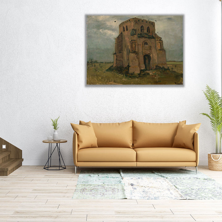 The Old Church Tower at Nuenen, 1885 - Canvas Print Wall Art