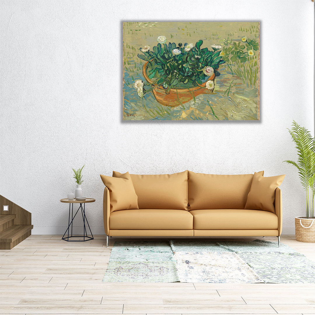 Daisies, Arles, 1888 - Canvas Print Wall Art