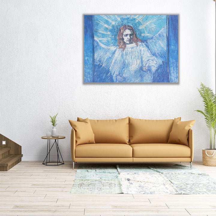 Half-figure of an Angel - Canvas Print Wall Art