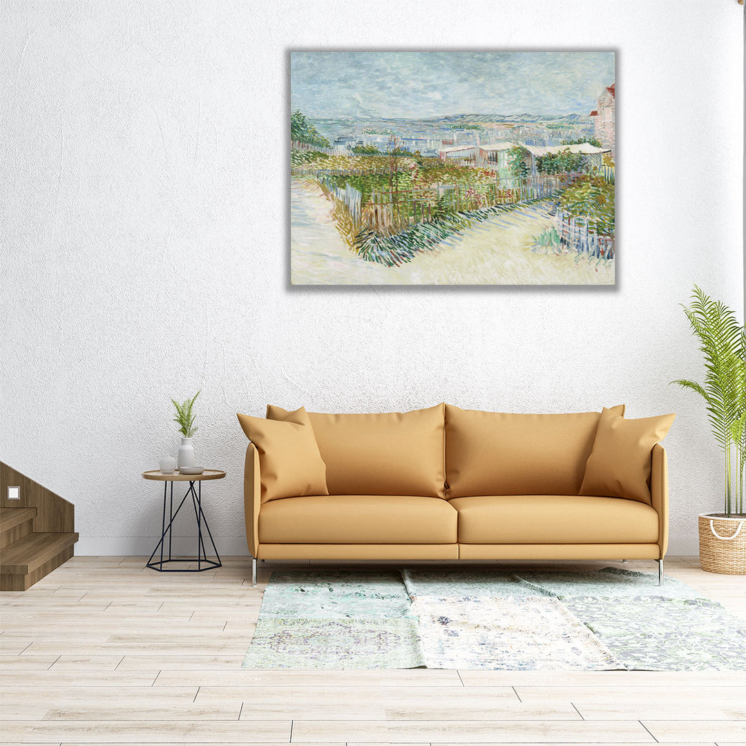 Montmartre; behind the Moulin de la Galette, 1887 - Canvas Print Wall Art