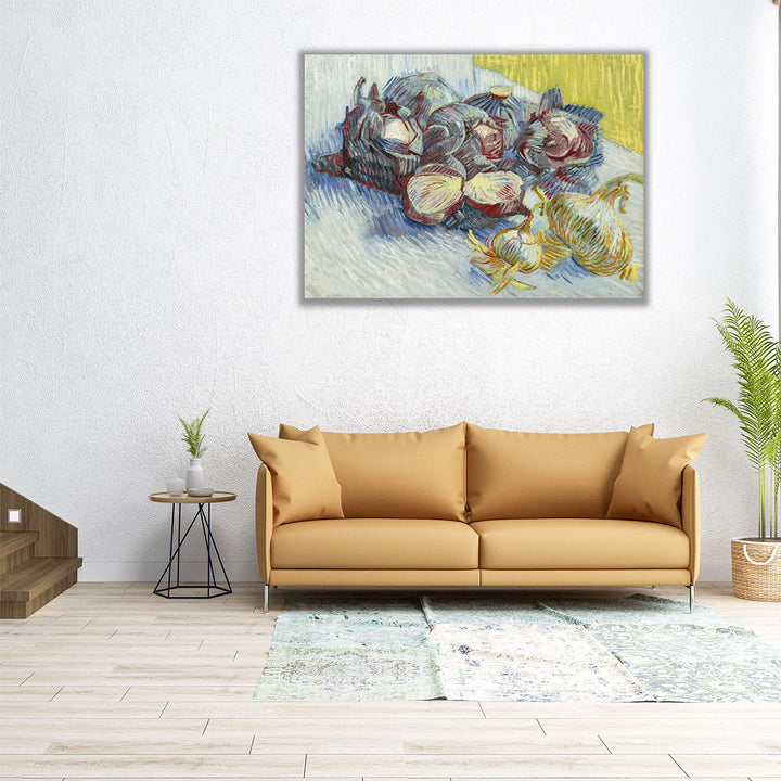 Red Cabbages and Onions, 1887 - Canvas Print Wall Art