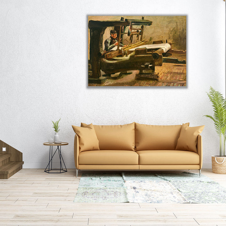 Wever naar rechts gekeerd, Weaver Facing Right, 1884 - Canvas Print Wall Art