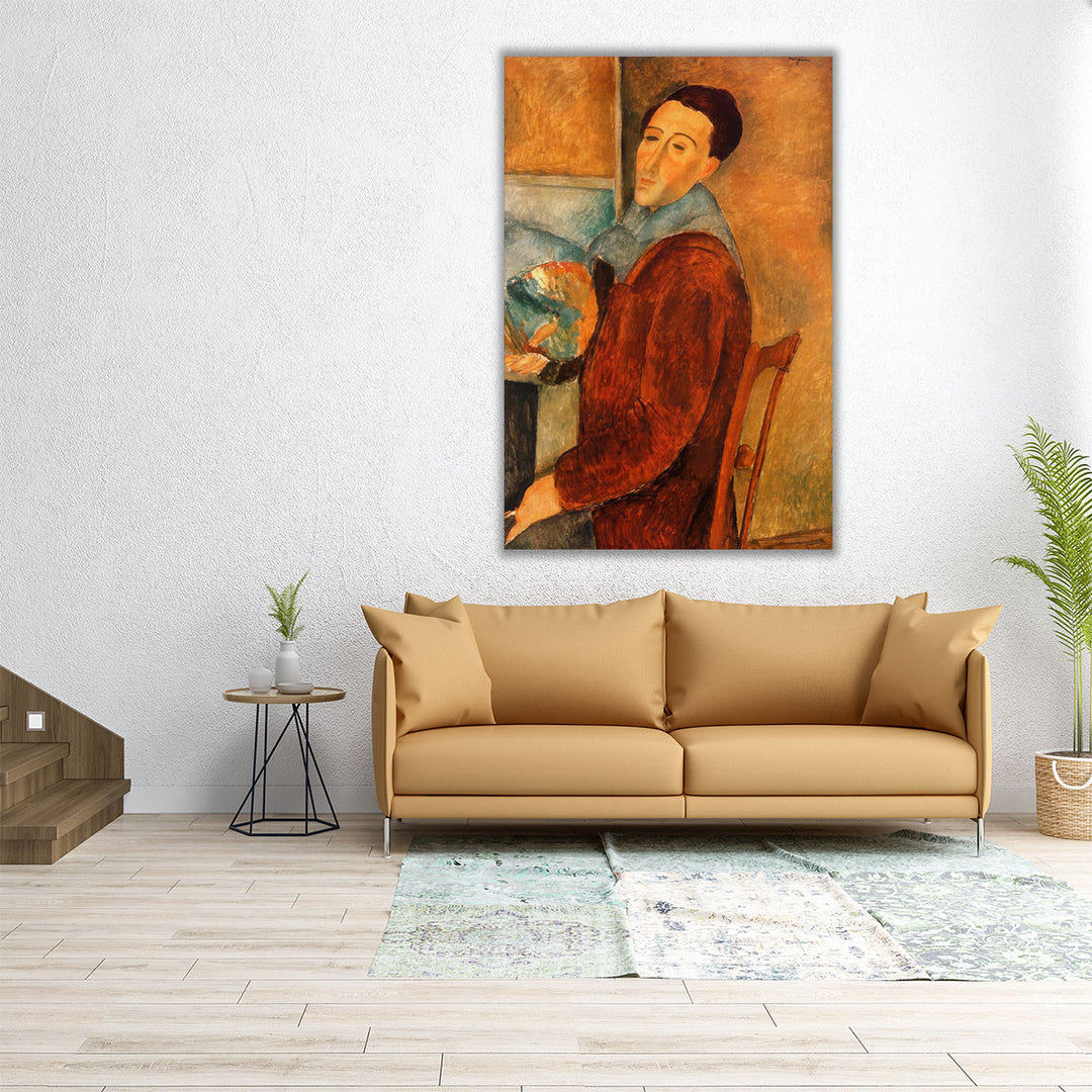 Self Portrait Amedeo Modigliani - Canvas Print Wall Art