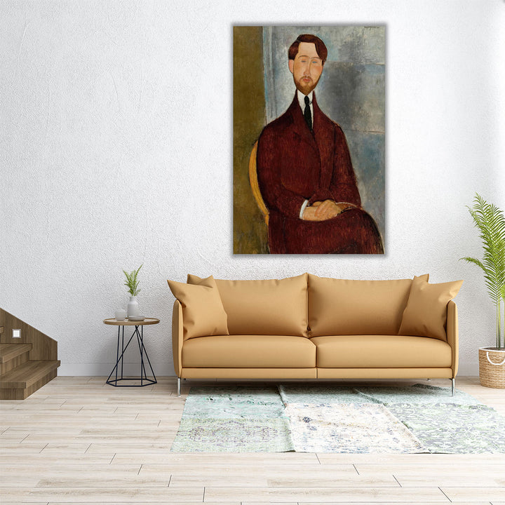 Portrait of Leopold Zborowski - Canvas Print Wall Art