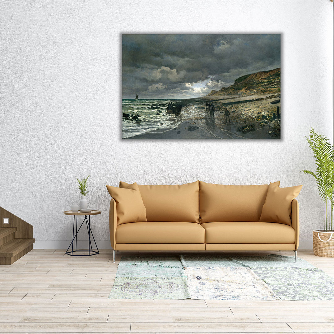 La Pointe de la Heve at Low Tide, 1865 - Canvas Print Wall Art