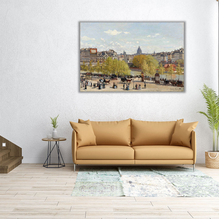 Quai du Louvre, 1867 - Canvas Print Wall Art