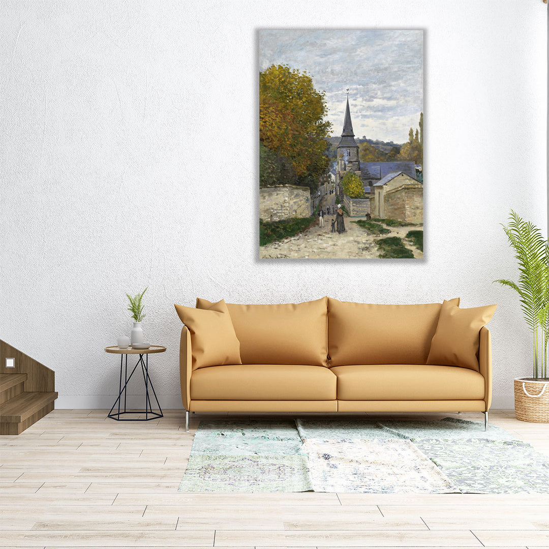 Street in Sainte Adresse, 1867 - Canvas Print Wall Art