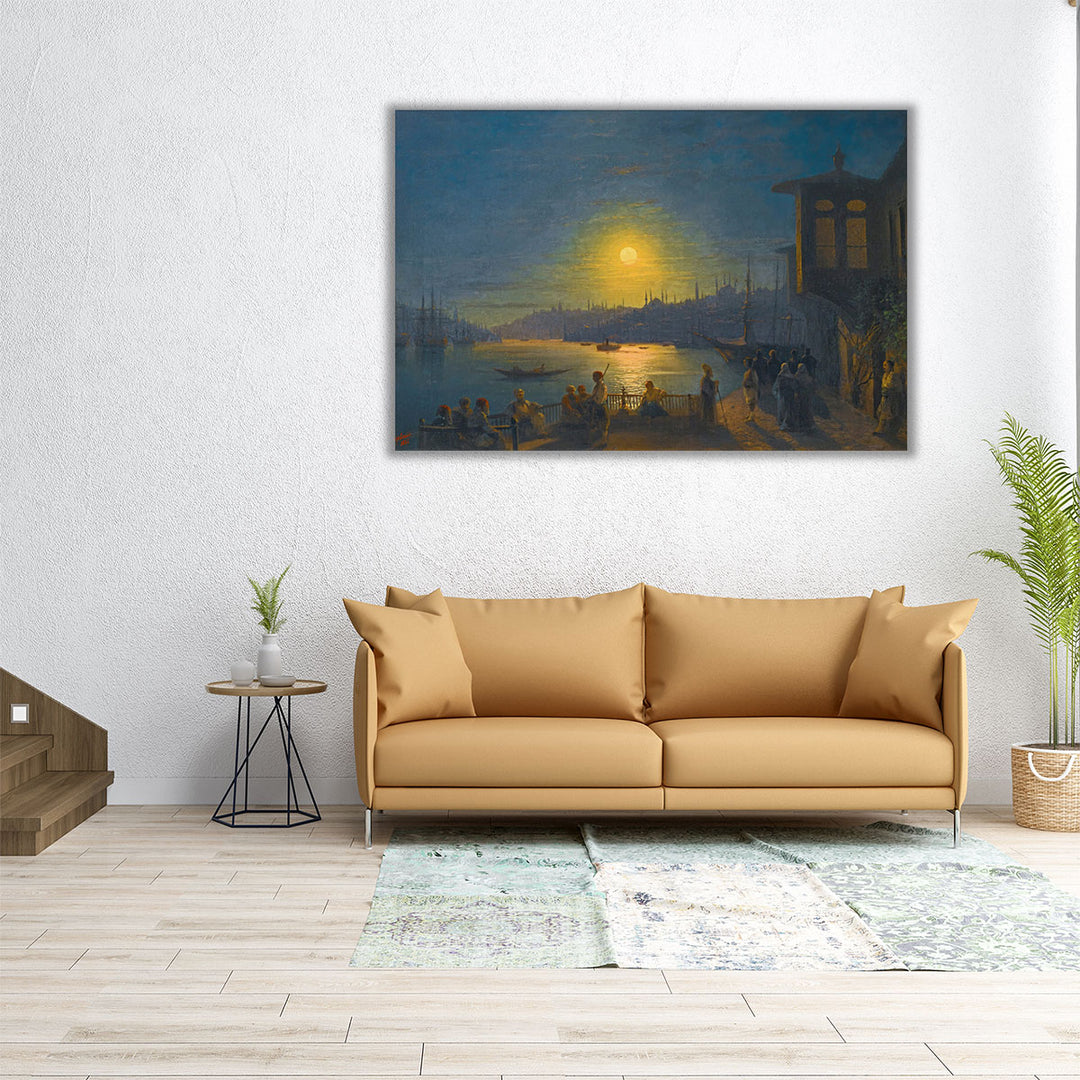 Moonrise Over The Golden Horn, 1886 - Canvas Print Wall Art